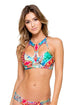 Luli Fama Encantadora High Neck Cut Out Underwire Top